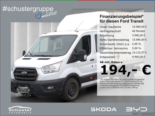 Camión plataforma con toldo Ford Transit Pritsche+Plane AWD DoKa L3 3,5t*7-Sitzer