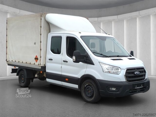 Camión plataforma con toldo Ford Transit Pritsche+Plane AWD DoKa L3 3,5t*7-Sitzer