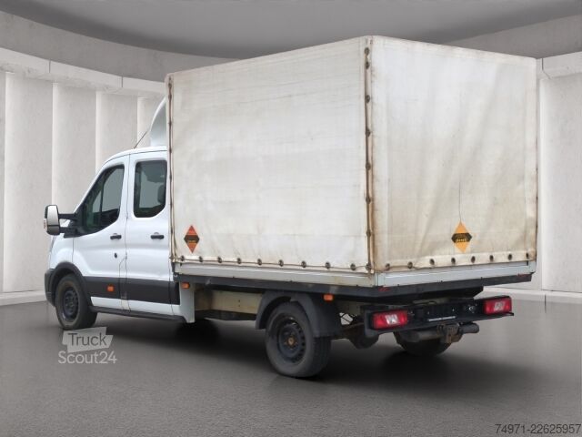 Camión plataforma con toldo Ford Transit Pritsche+Plane AWD DoKa L3 3,5t*7-Sitzer