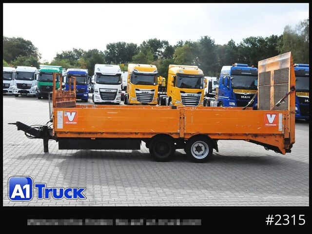 Matala lavetti perävaunu WELLMEYER,HEINRICH TTL 13, Tieflader L 6m, hydraulische Rampe