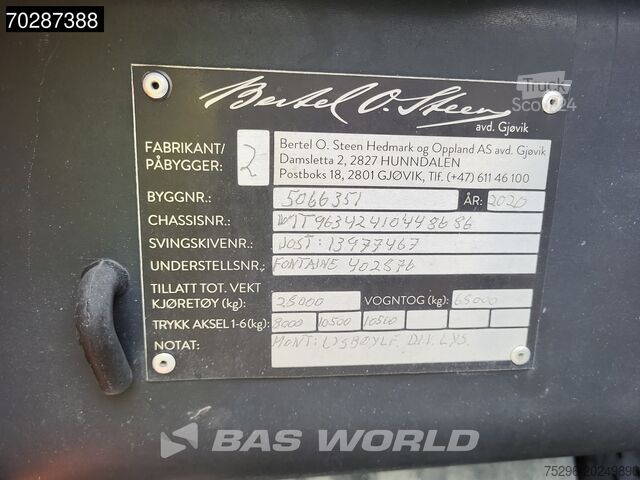 Standart-SZM Mercedes Actros 2663 Actros 6X4 GigaSpace Retarder Full-...