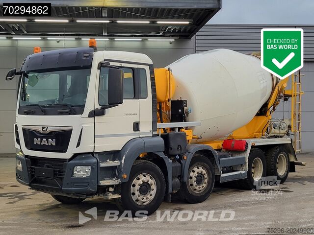 Mixeur MAN TGS 32.420 8X4 9m3 Stetter Mixer Steel Suspensi...