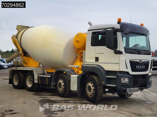 Mixeur MAN TGS 32.420 8X4 9m3 Stetter Mixer Steel Suspensi...