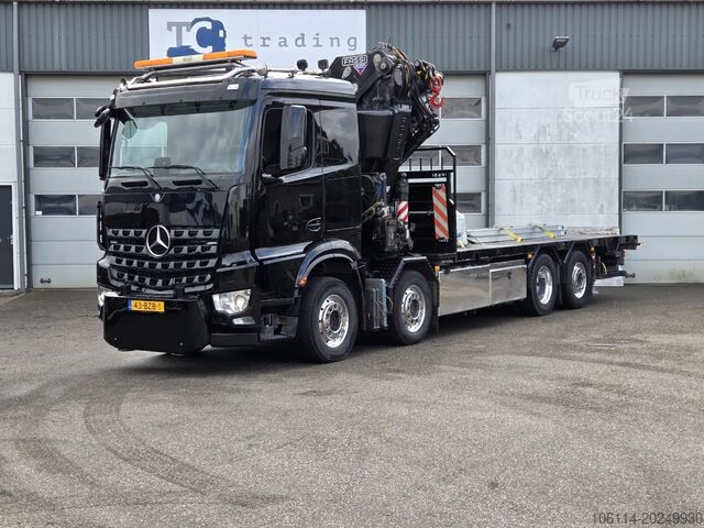 Camion-grue Mercedes-Benz Arocs 8x2 4 Fassi 82TM 2017 euro 6