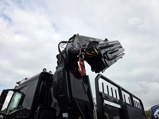Camion-grue Mercedes-Benz Arocs 8x2 4 Fassi 82TM 2017 euro 6