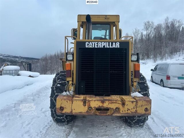 Yükleyici CAT 950F wheel loader w/ 2 buckets and pallet forks