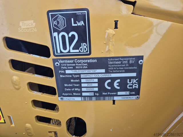 Mininakladač Vermeer S925TX - Mini Skidsteer - Like NEW!