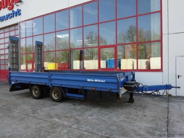 Rimorchio a pianale ribassato Müller-Mitteltal ETUE-TA 18,0  18 t GG Tandemtieflader