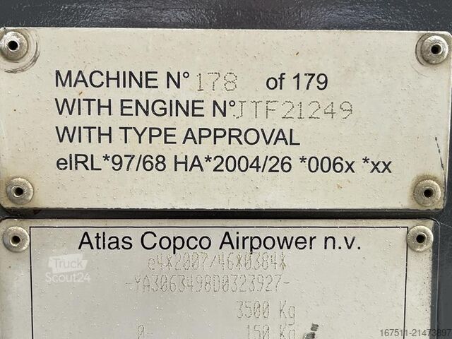Compresseur frigorifique Atlas Copco XAHS 347 CD - N