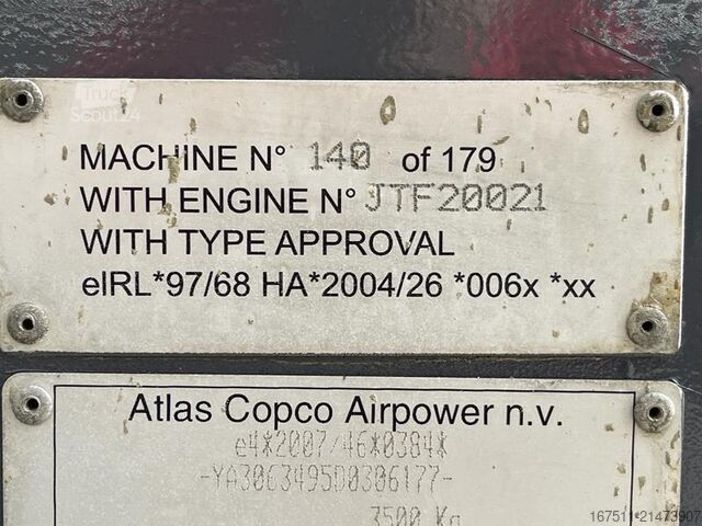 Compresseur frigorifique Atlas Copco XAHS 347 CD - N