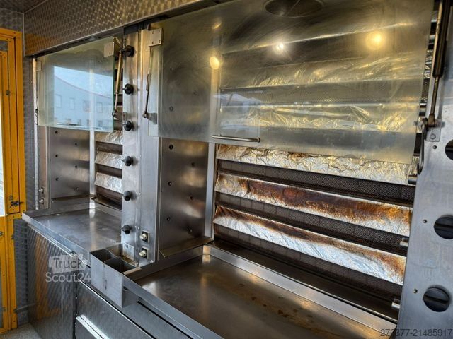 Tilpasset varevogn FIAT Hähnchengrill mobil Foodtruck