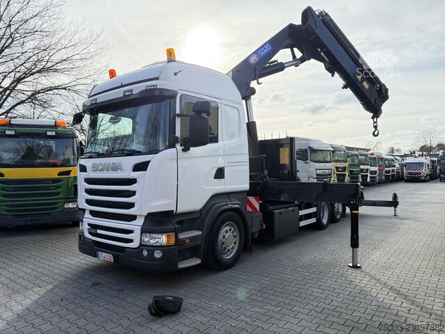 Platforminis sunkvežimis Scania R440 6X2*4 Kran HMF 5020 K5