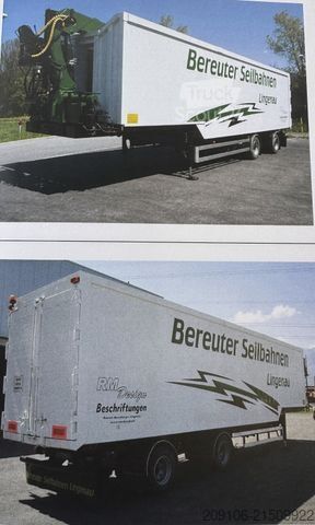 Tippsemitrailer KRAMER KS 20LL Lenk Achse Zwillingsreifen