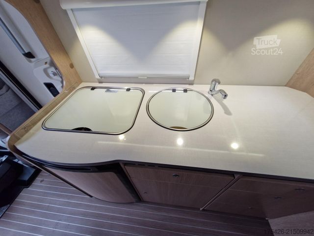 Polointegrovaný karavan GLUECKSMOBIL T 660 *SAT+TV*Duo-Control*AHK*1. Hand*