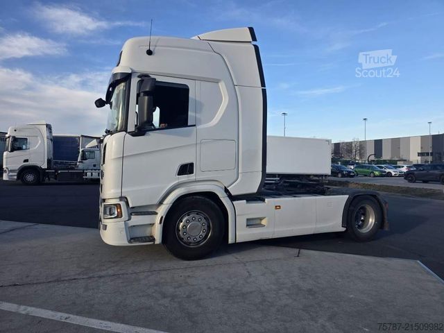 Standard dragbil SCANIA R450, Retarder, Kipphydr., ALCOA LM