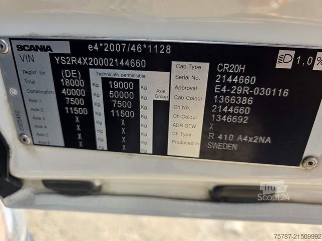 Standard dragbil SCANIA R410, Retrader, 2 Kreis-Hydraulik, Retarder