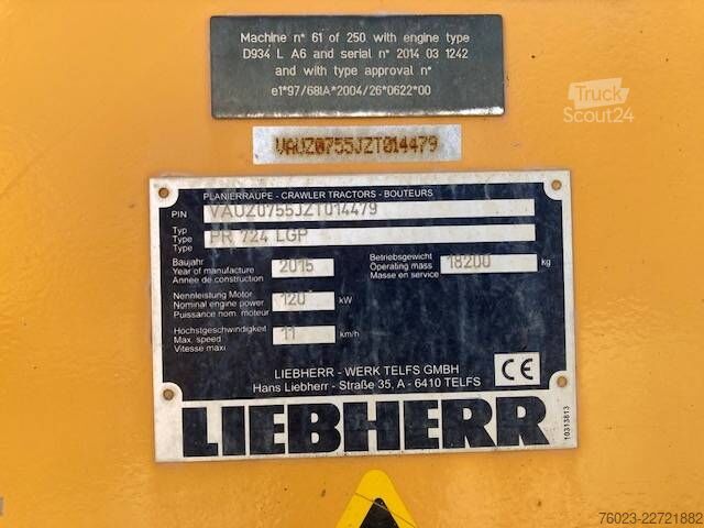 Нивелировочная машина Liebherr PR 724 LGP