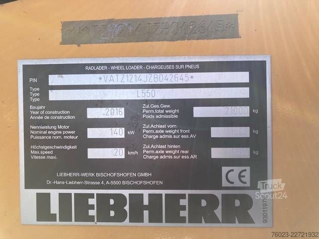 погрузчик Liebherr L 550 XPower