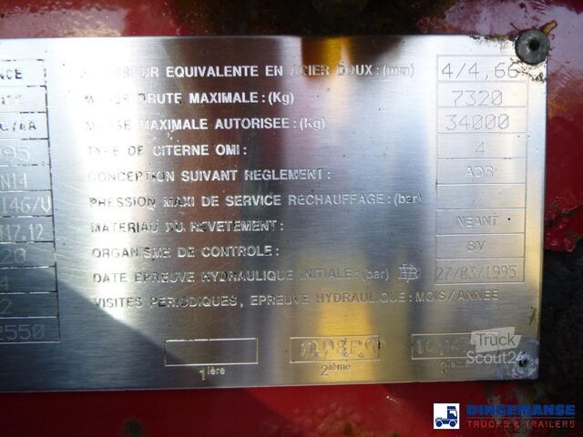 Rezervor Magyar Chemical tank inox 32.5 m3 / 1 comp