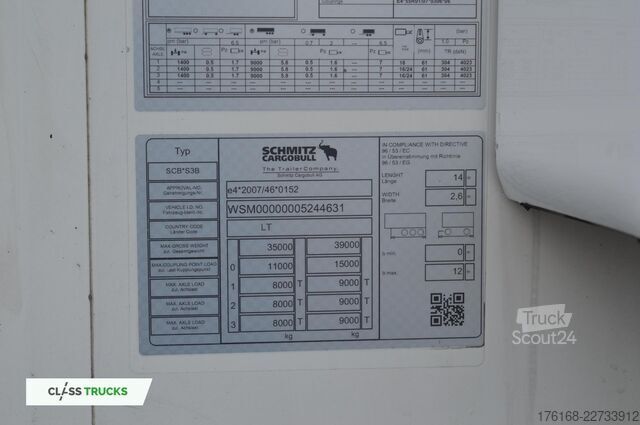 شبه مقطورة مبردة SCHMITZ CARGOBULL SKO FP 60 ThermoKing SLXi 300