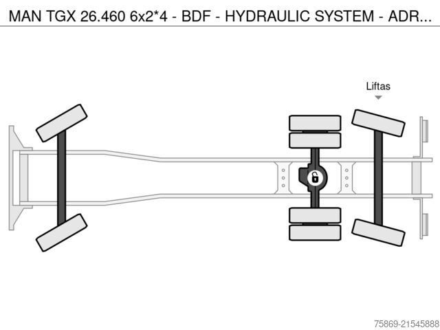 Système BDF MAN TGX 26.460 6x2*4 - BDF - HYDRAULIC SYSTEM - ADR...