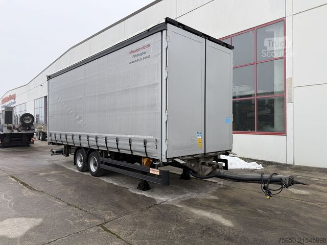 Remorcă deschisă cu prelată Möslein TPW 105 D Schwebheim  Tandemplanenanhänger