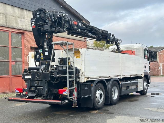 Кран-манипулятор на шасси грузовика MAN TGS 26.440 Baustoff Hiab XS177 K Lenk Navi