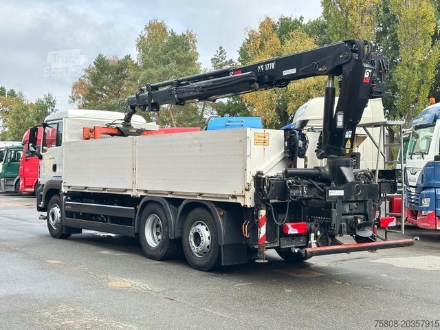 Кран-манипулятор на шасси грузовика MAN TGS 26.440 Baustoff Hiab XS177 K Lenk Navi