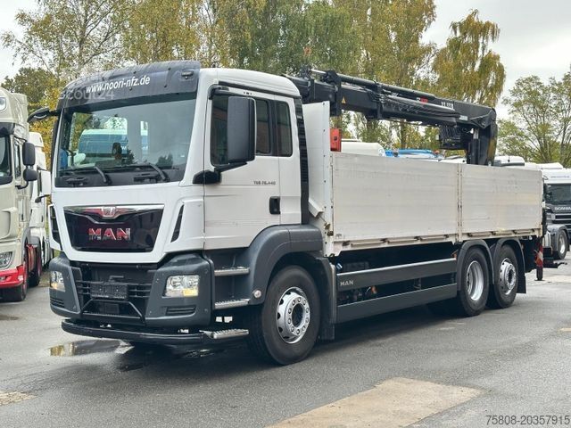 Кран-манипулятор на шасси грузовика MAN TGS 26.440 Baustoff Hiab XS177 K Lenk Navi