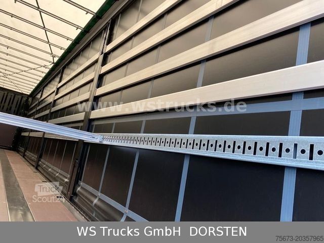 Auflieger mit Pritsche & Plane KRONE Planauflieger SDP 27 Edscha, Rungen