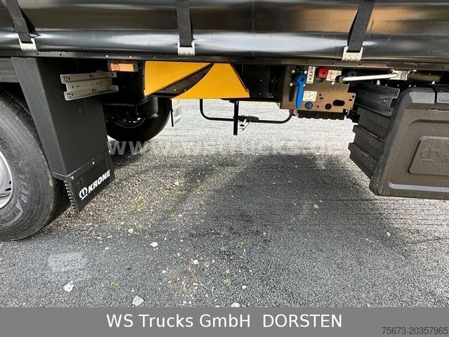 Auflieger mit Pritsche & Plane KRONE Planauflieger SDP 27 Edscha, Rungen