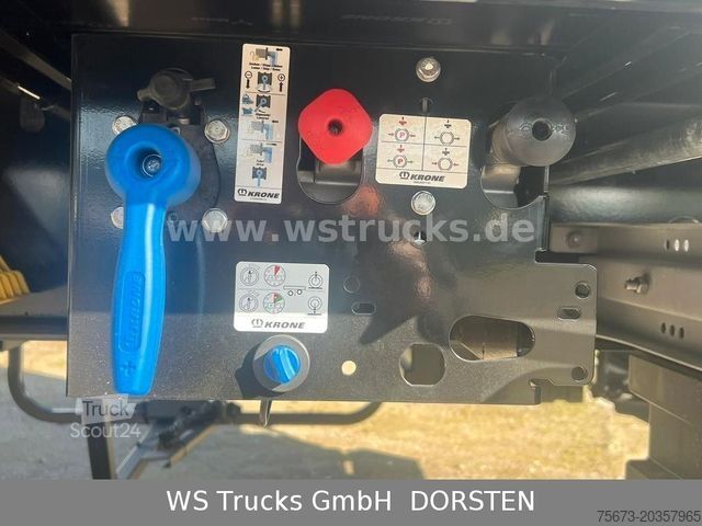 Auflieger mit Pritsche & Plane KRONE Planauflieger SDP 27 Edscha, Rungen