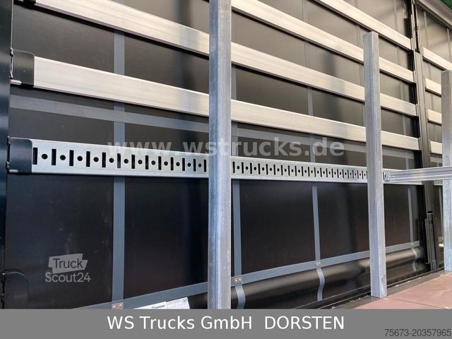 Auflieger mit Pritsche & Plane KRONE Planauflieger SDP 27 Edscha, Rungen