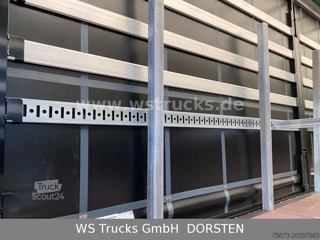 Semi-remorque bâchée KRONE Planauflieger SDP 27 Edscha, Rungen