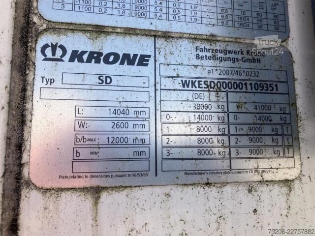 Semi-remorque frigorifique Krone Cool Liner Duoplex Steel Standard