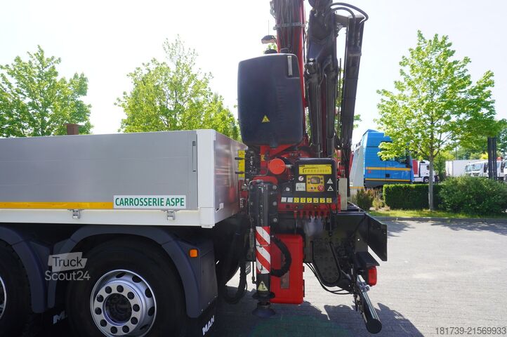 Plataforma com grua MAN TGS 26.360 Flatbed / Fassi F175 7.7 T /