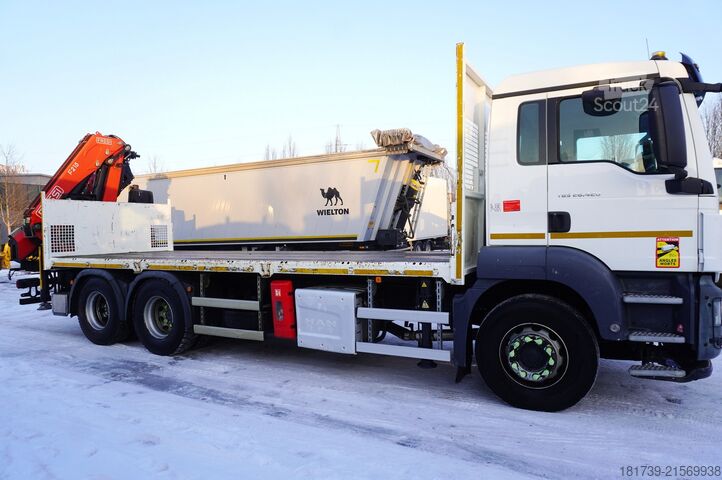 Plošina so žeriavom MAN TGS 26.420 6x4 / Fassi F215A.2.24