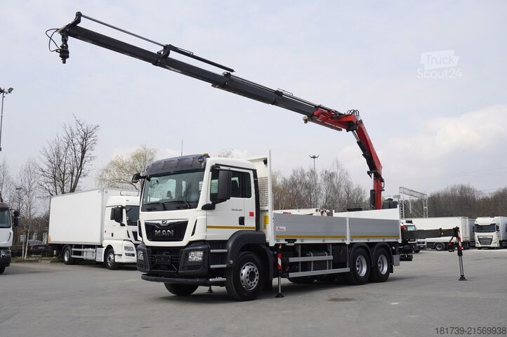 Plošina so žeriavom MAN TGS 26.420 6x4 / Fassi F215A.2.24