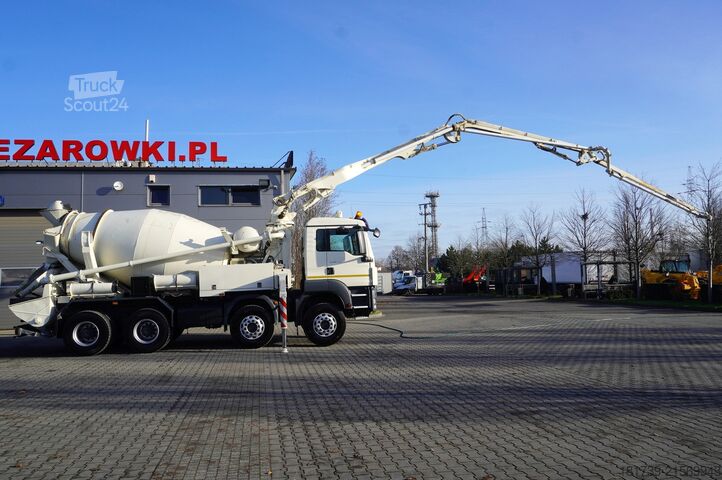 Bomba misturadora MAN TGS 32.400 8x4 Concrete Mixer Pump truck