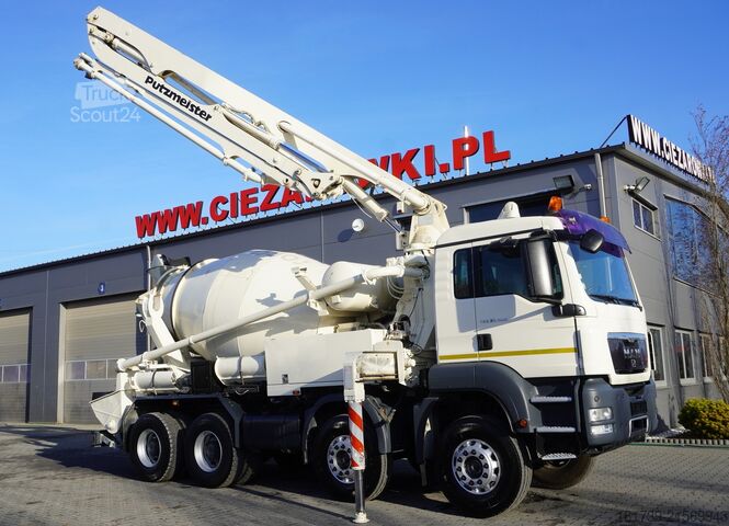 Bomba misturadora MAN TGS 32.400 8x4 Concrete Mixer Pump truck