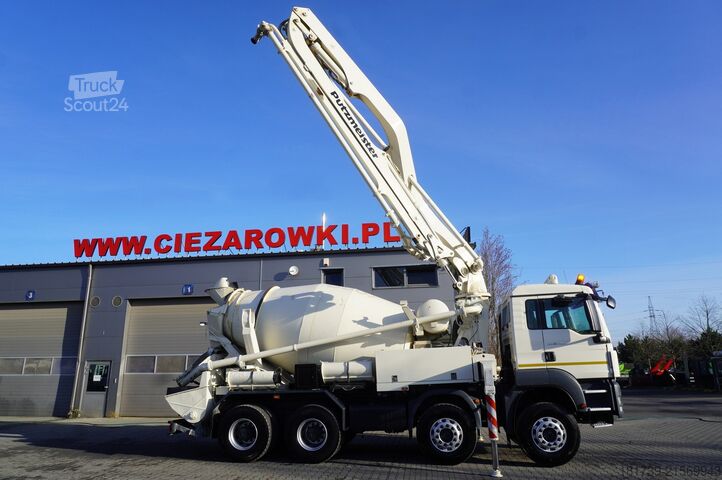 Bomba misturadora MAN TGS 32.400 8x4 Concrete Mixer Pump truck