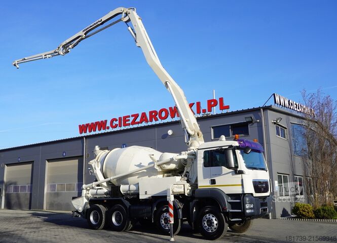 Bomba misturadora MAN TGS 32.400 8x4 Concrete Mixer Pump truck