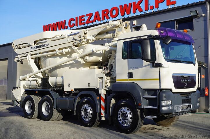 Bomba misturadora MAN TGS 32.400 8x4 Concrete Mixer Pump truck