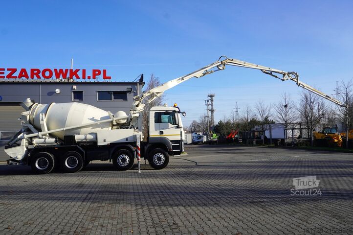 Bomba misturadora MAN TGS 32.400 8x4 Concrete Mixer Pump truck