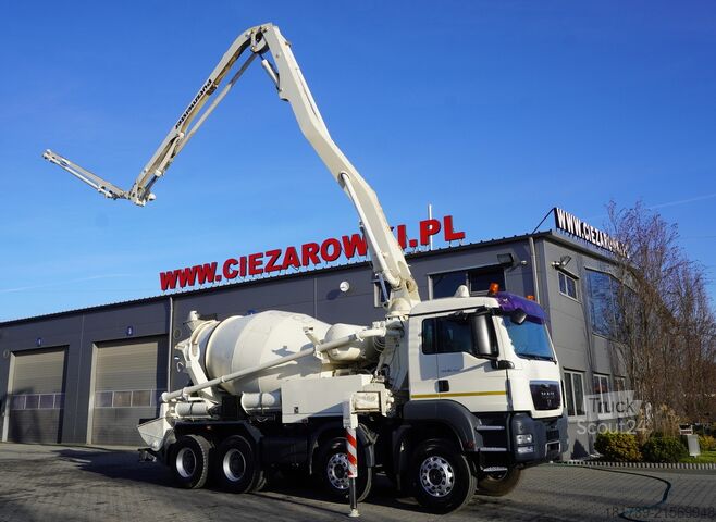 Bomba misturadora MAN TGS 32.400 8x4 Concrete Mixer Pump truck