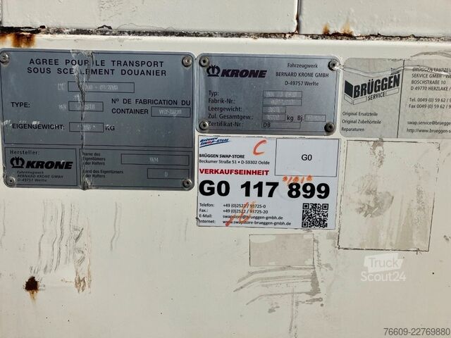 Причіп зі змінним кузовом KRONE Wechselbrücke Koffer