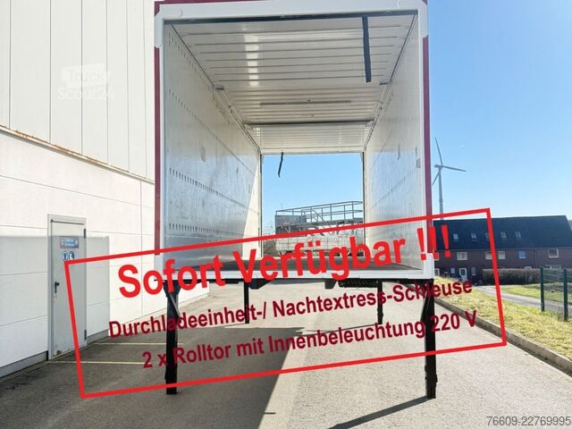 Remorque porte-caisson KRONE Durchladeeinheit 2 x Rolltor