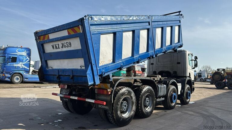 3-zijdenkipper Scania 124 - 400 (MANUAL PUMP / BIG HUB / GRAND PONT /...