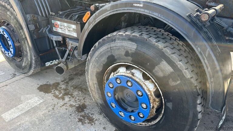 3-zijdenkipper Scania 124 - 400 (MANUAL PUMP / BIG HUB / GRAND PONT /...