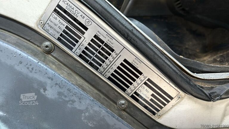 3-zijdenkipper Scania 124 - 400 (MANUAL PUMP / BIG HUB / GRAND PONT /...